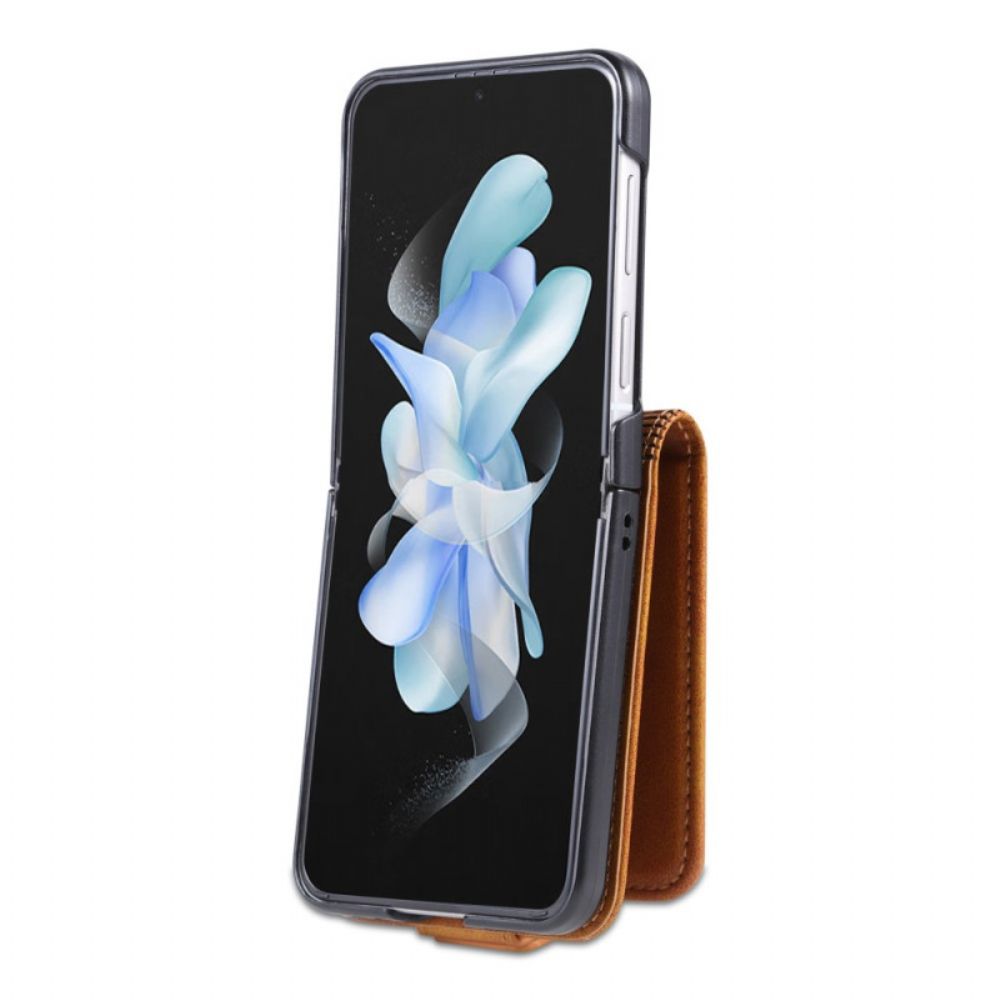 Case Für Samsung Galaxy Z Flip 5 Azns Ledereffekt