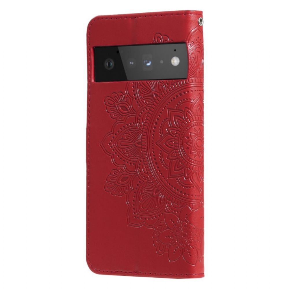 Flip Case Für Google Pixel 6 Pro Blumen-mandala