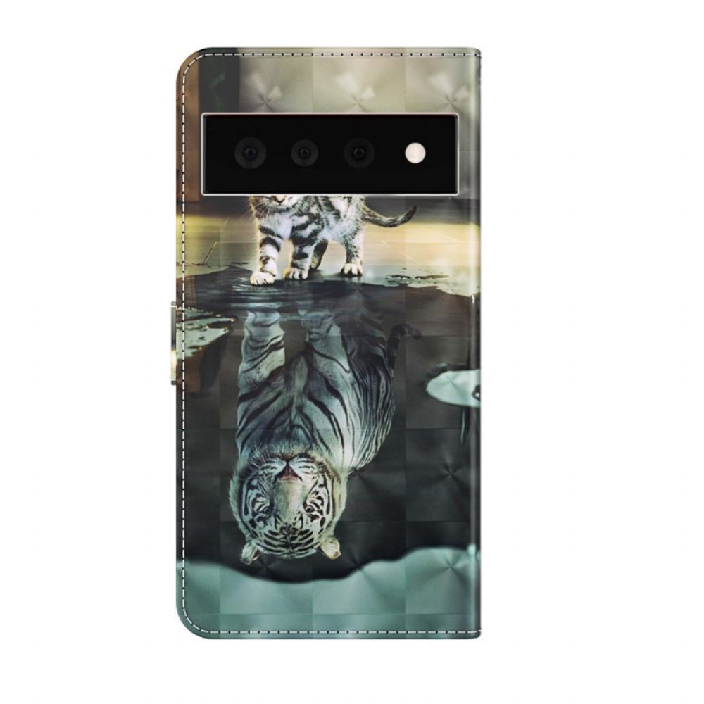 Flip Case Für Google Pixel 6 Pro Ernst Und Reflexion