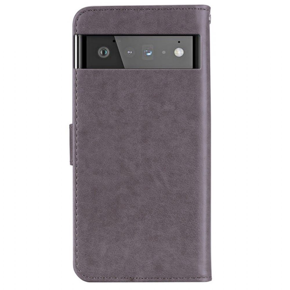 Flip Case Für Google Pixel 6 Pro Eulen-mandala Und Anhänger