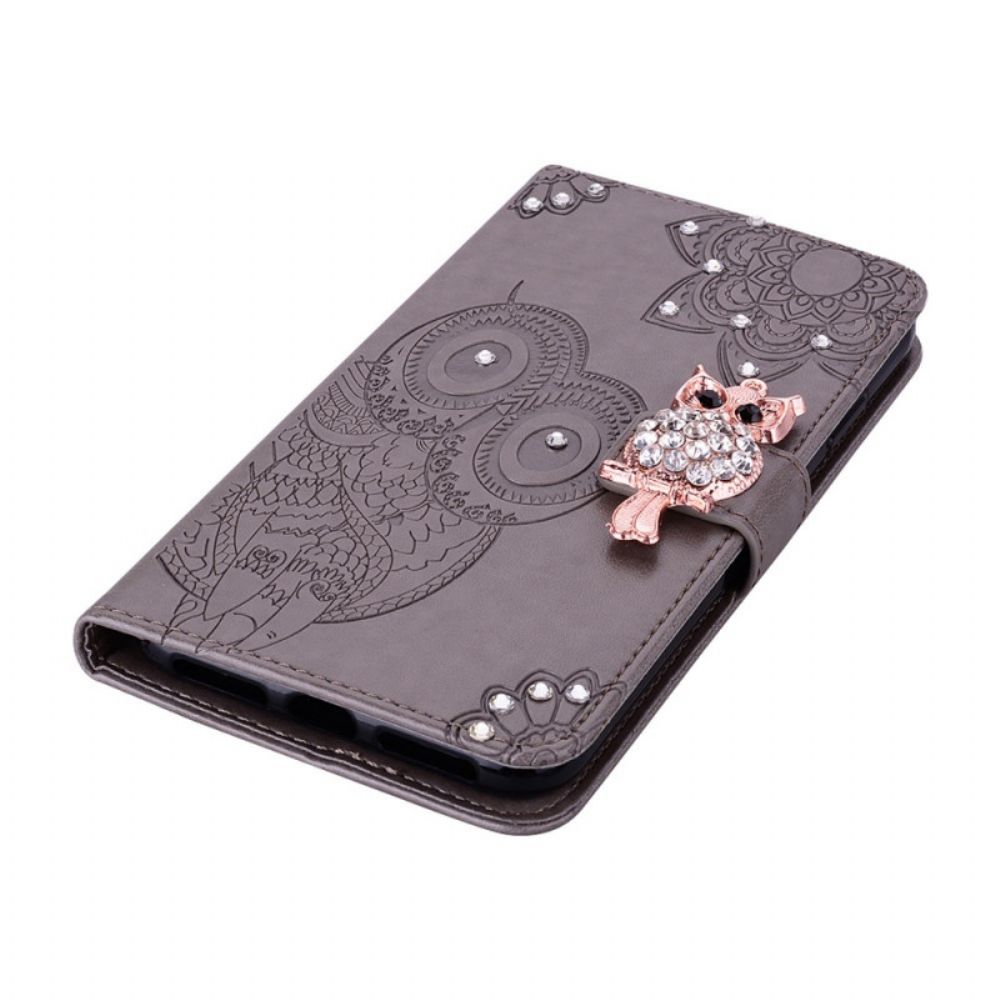 Flip Case Für Google Pixel 6 Pro Eulen-mandala Und Anhänger