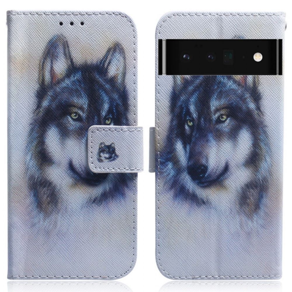 Flip Case Für Google Pixel 6 Pro Hundeblick