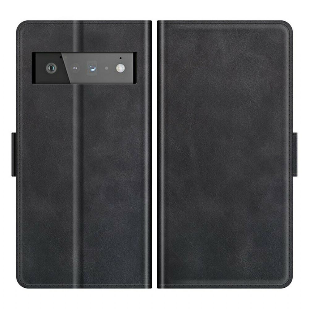 Flip Case Für Google Pixel 6 Pro Flip Case Klassische Doppelklappe