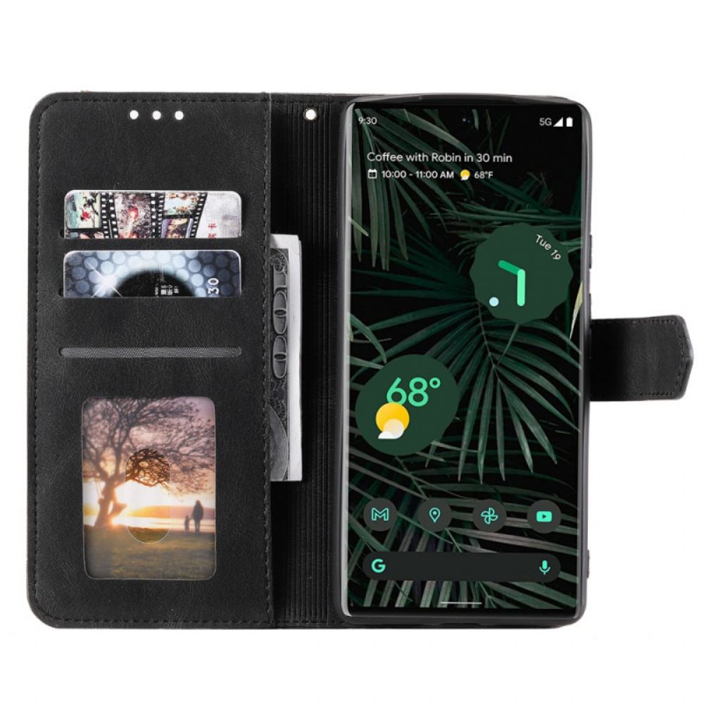 Flip Case Für Google Pixel 6 Pro Skin-touch-nähte