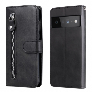 Flip Case Für Google Pixel 6 Pro Vintage Geldbörse