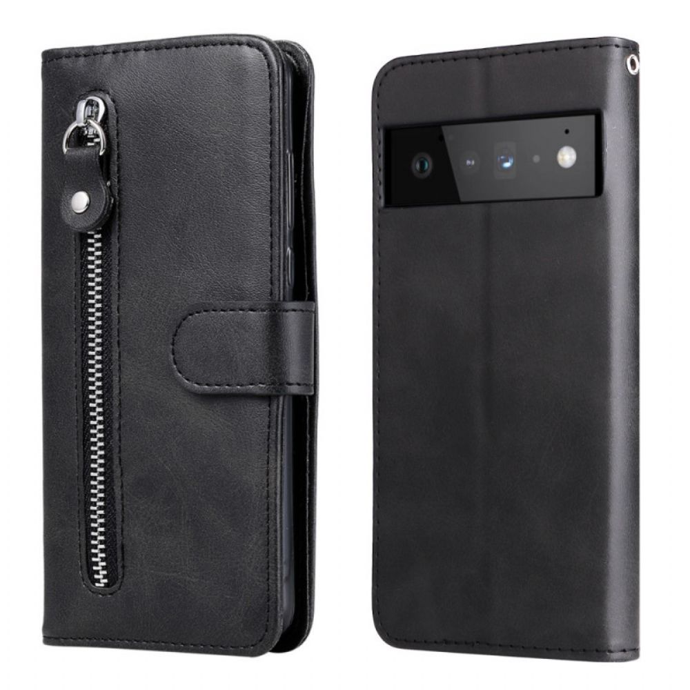 Flip Case Für Google Pixel 6 Pro Vintage Geldbörse