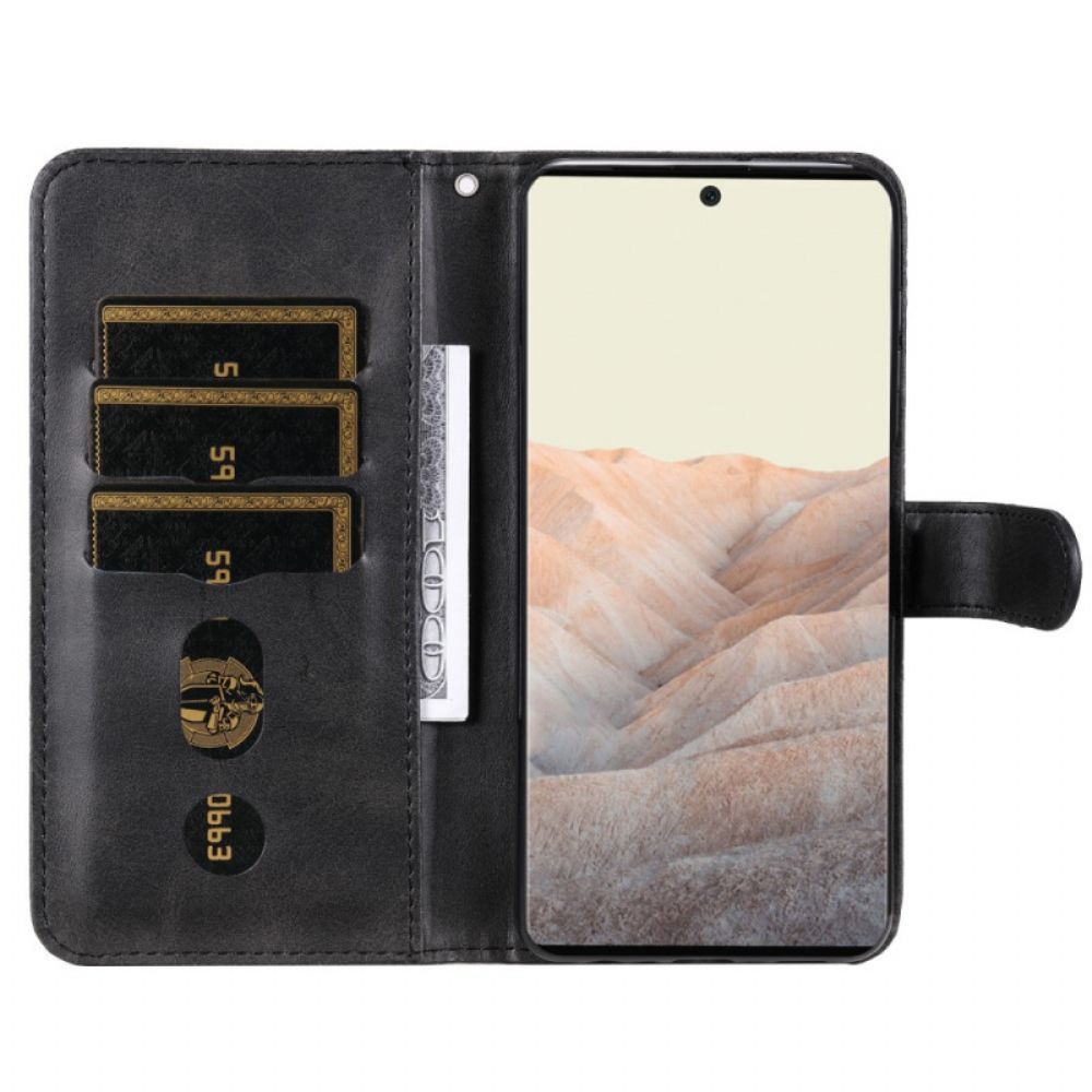 Flip Case Für Google Pixel 6 Pro Vintage Geldbörse