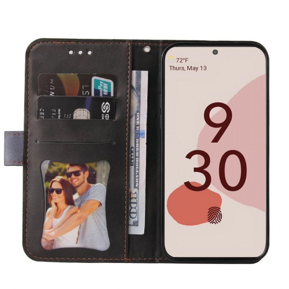 Flip Case Für Google Pixel 6 Pro Zweifarbig