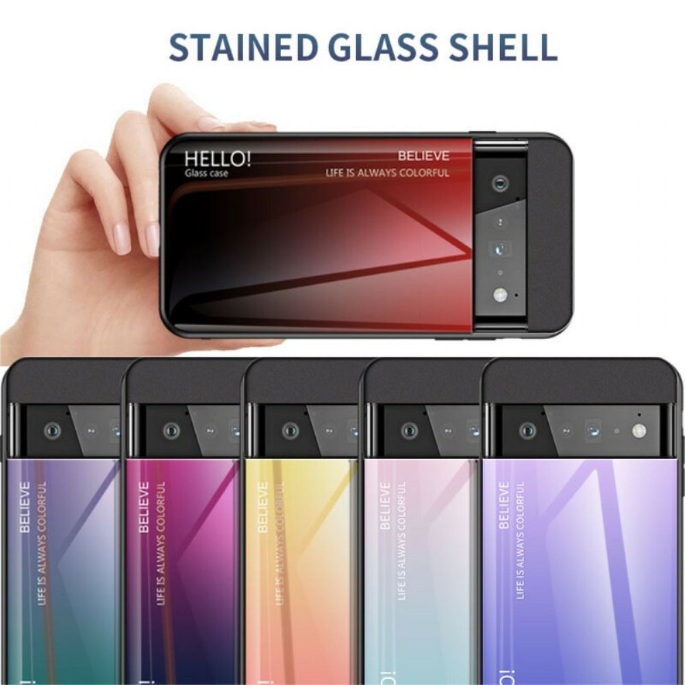 Handyhülle Für Google Pixel 6 Pro Hallo Tempered Glass