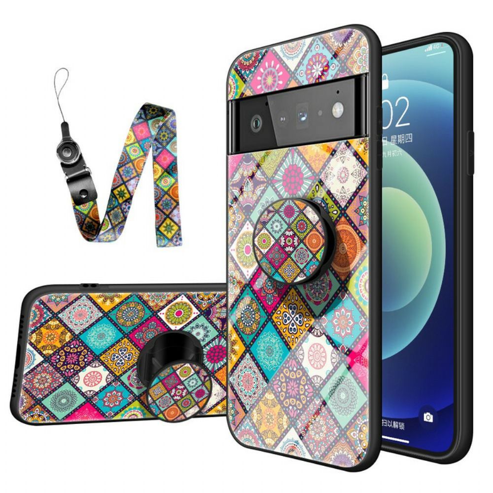 Handyhülle Für Google Pixel 6 Pro Magnetischer Patchwork-halter