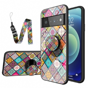 Handyhülle Für Google Pixel 6 Pro Magnetischer Patchwork-halter