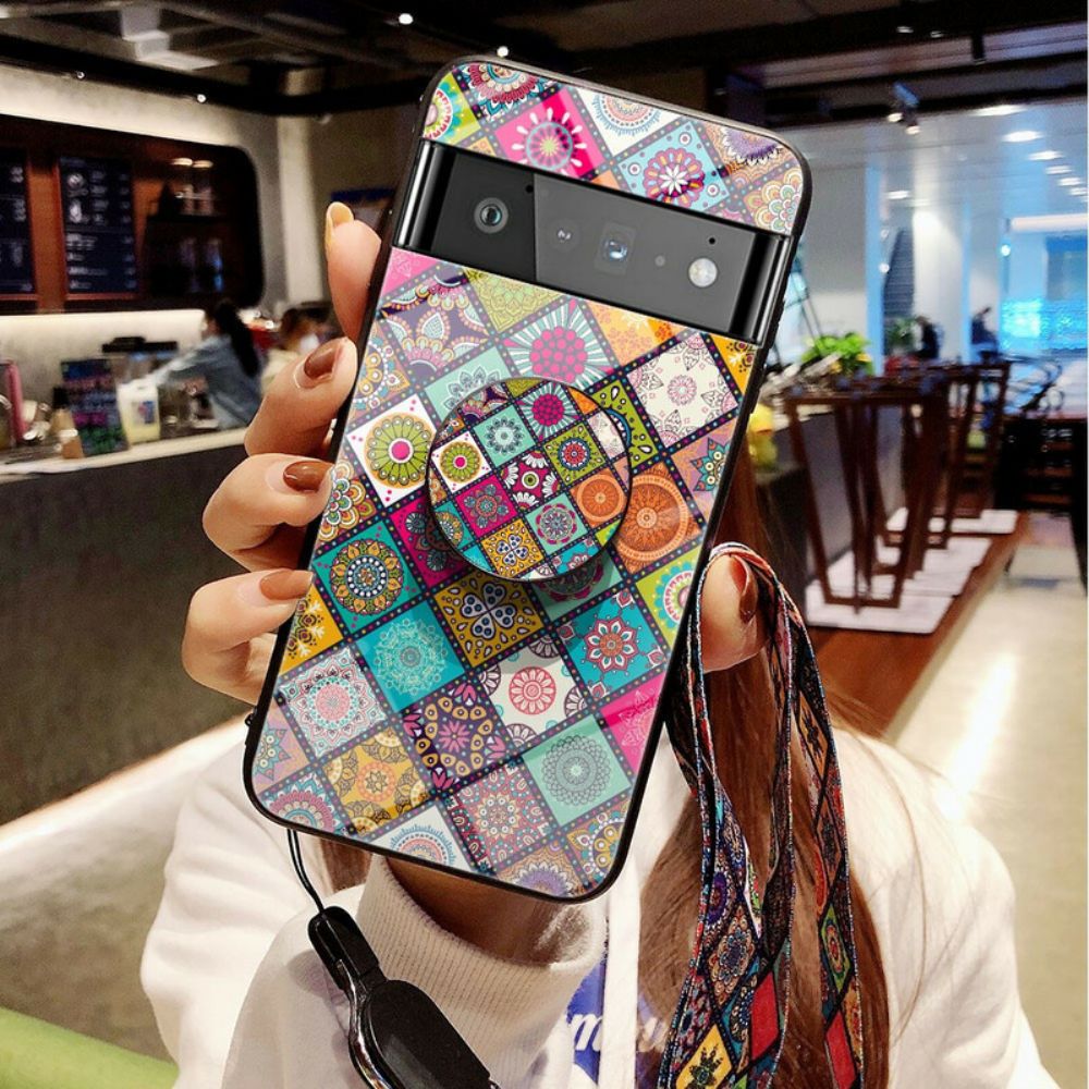 Handyhülle Für Google Pixel 6 Pro Magnetischer Patchwork-halter