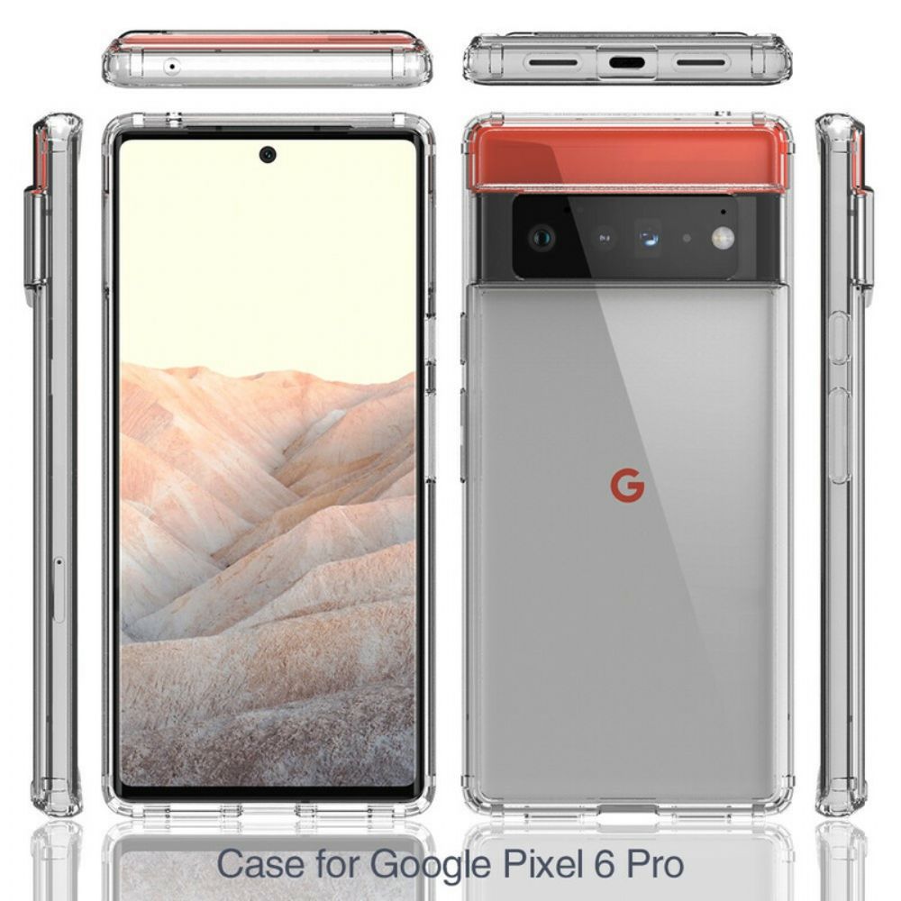 Hülle Für Google Pixel 6 Pro Transparenter Kartenhalter