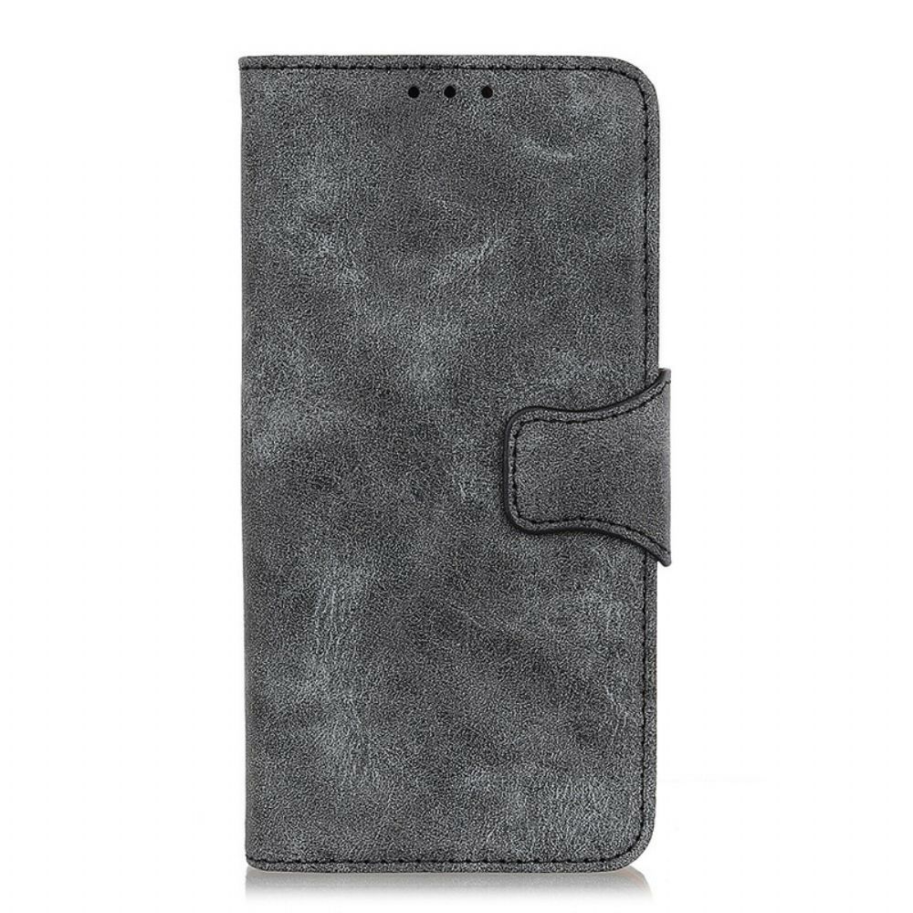 Lederhüllen Für Google Pixel 6 Pro Flip Case Vintage Doppelseitige Magnetklappe