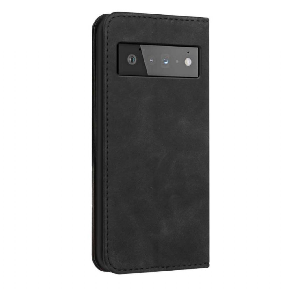 Schutzhülle Für Google Pixel 6 Pro Flip Case Lederoptik Im S-design