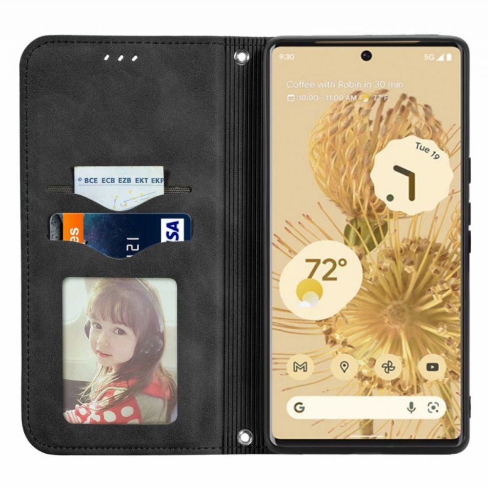 Schutzhülle Für Google Pixel 6 Pro Flip Case Skin-touch-vintage-design