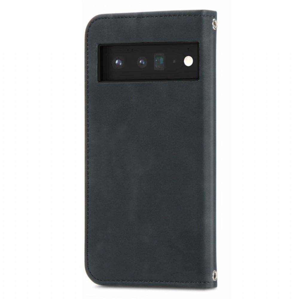 Schutzhülle Für Google Pixel 6 Pro Flip Case Skin-touch-vintage-design