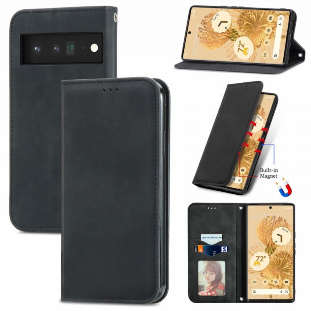 Schutzhülle Für Google Pixel 6 Pro Flip Case Skin-touch-vintage-design