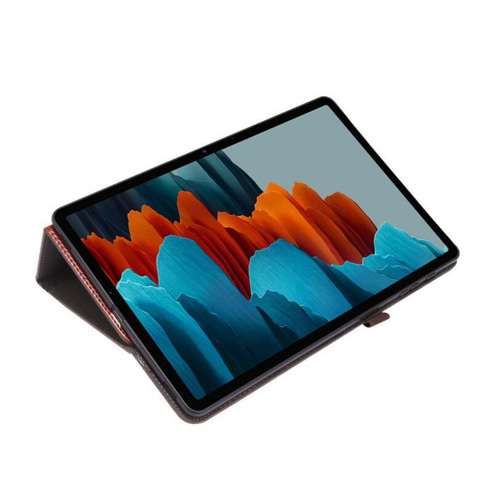 Case Für Samsung Galaxy Tab S7 Plus / Tab S8 Plus 2 Fensterläden Aus Kunstleder