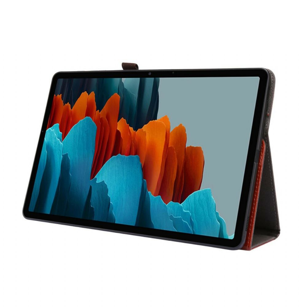 Case Für Samsung Galaxy Tab S7 Plus / Tab S8 Plus 2 Fensterläden Aus Kunstleder