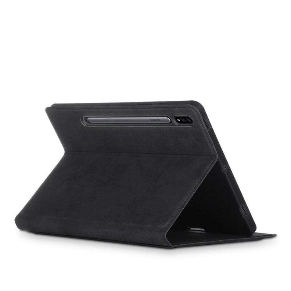 Case Für Samsung Galaxy Tab S7 Plus / Tab S8 Plus Business-ledereffekt