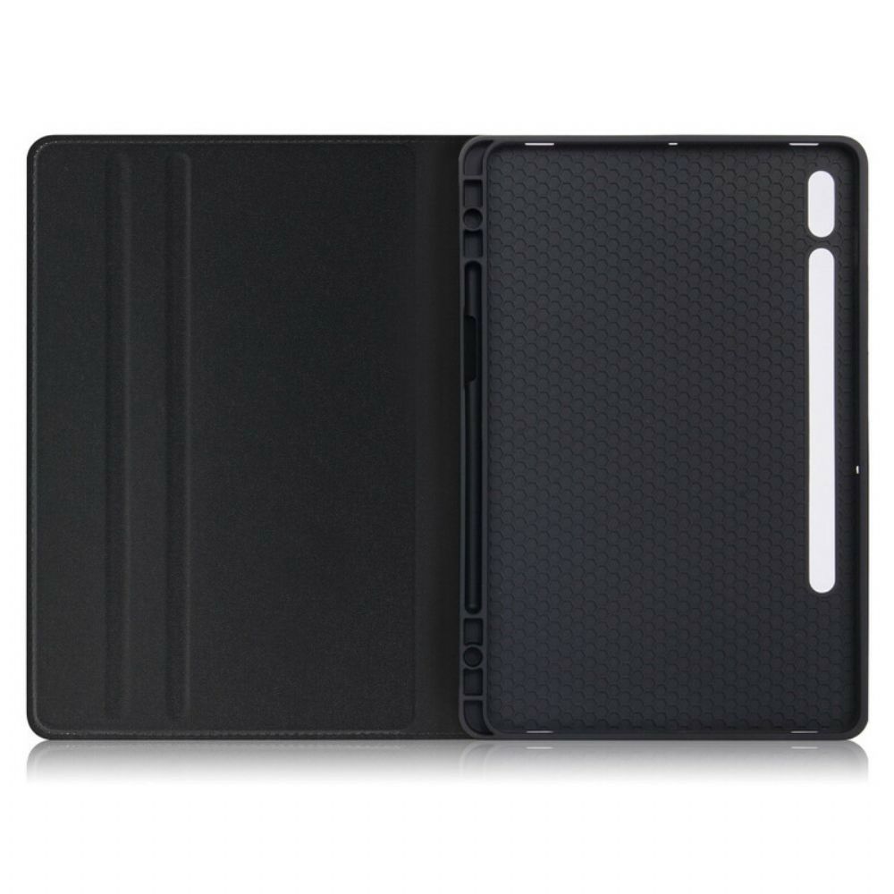 Case Für Samsung Galaxy Tab S7 Plus / Tab S8 Plus Business-ledereffekt