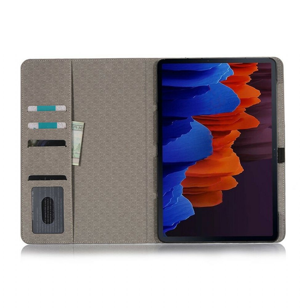 Case Für Samsung Galaxy Tab S7 Plus / Tab S8 Plus Weltkarte