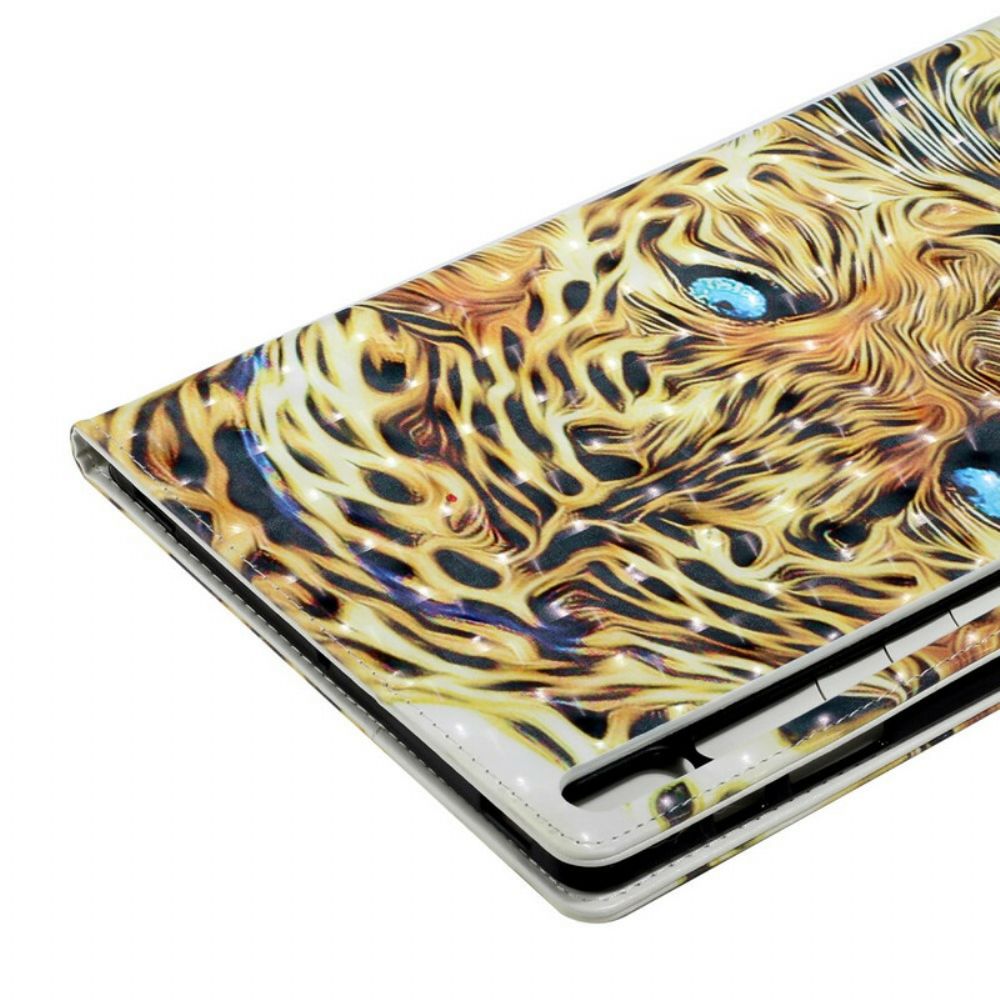 Lederhüllen Für Samsung Galaxy Tab S7 Plus / Tab S8 Plus Tiger Art.-nr