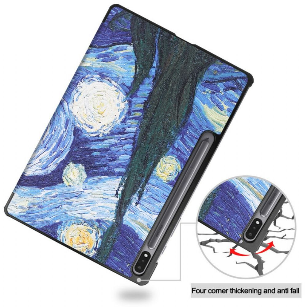 Schutzhülle Für Samsung Galaxy Tab S7 Plus / Tab S8 Plus Verbesserter Van Gogh