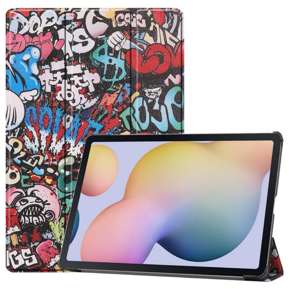 Schutzhülle Für Samsung Galaxy Tab S7 Plus / Tab S8 Plus Verbessertes Graffiti