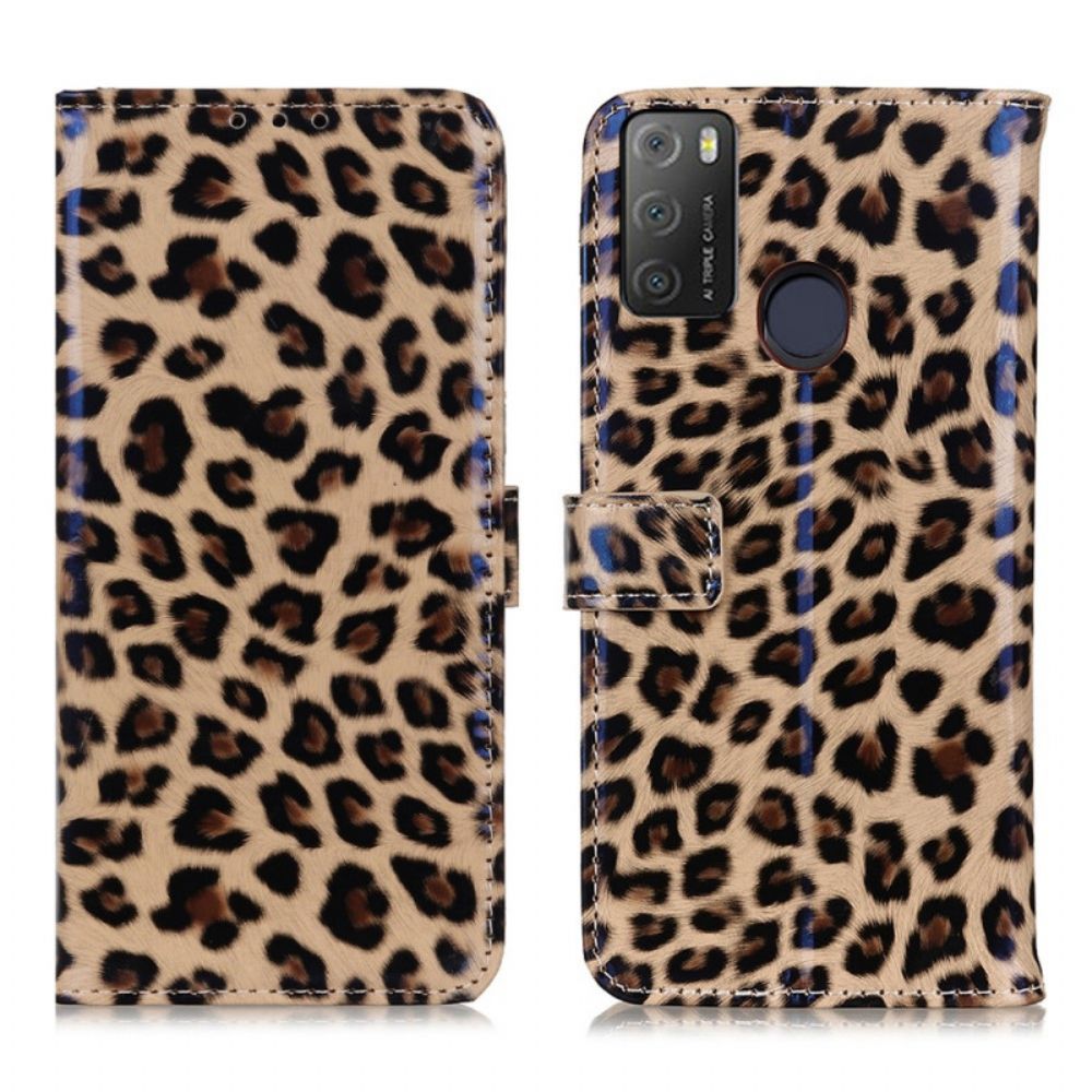 Lederhüllen Für Alcatel 1S / 3L (2024) Leopard