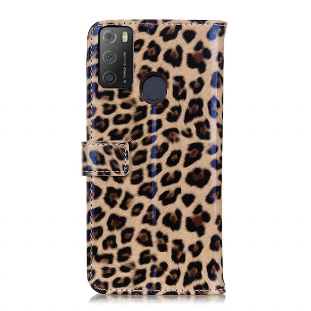 Lederhüllen Für Alcatel 1S / 3L (2024) Leopard