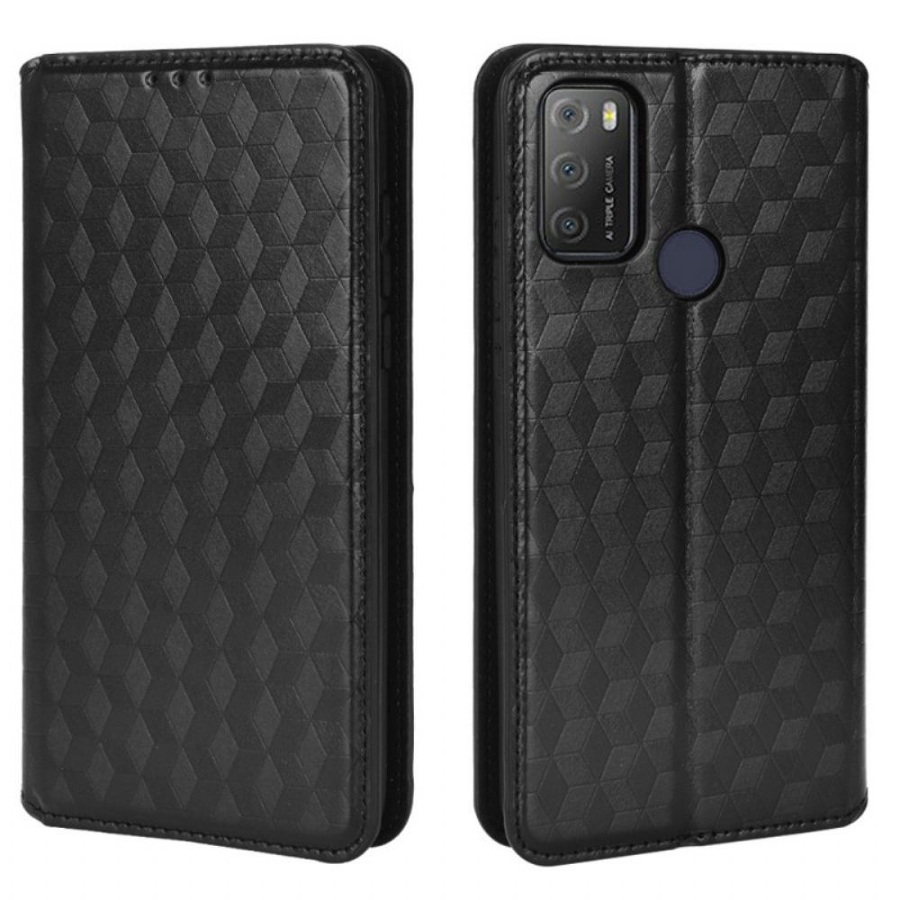 Schutzhülle Für Alcatel 1S / 3L (2024) Flip Case Diamant-leder-effekt