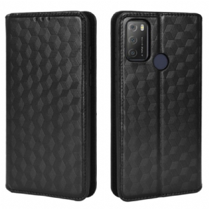 Schutzhülle Für Alcatel 1S / 3L (2024) Flip Case Diamant-leder-effekt