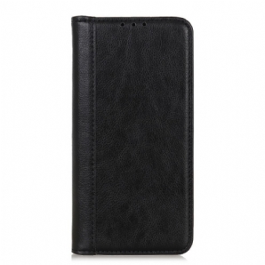 Schutzhülle Für Alcatel 1S / 3L (2024) Flip Case Elegance Litschi-spaltleder