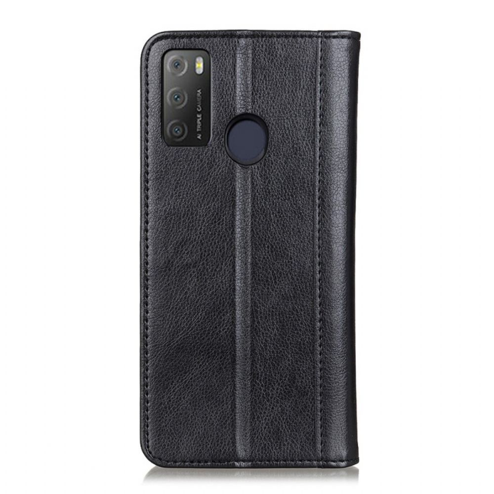 Schutzhülle Für Alcatel 1S / 3L (2024) Flip Case Elegance Litschi-spaltleder