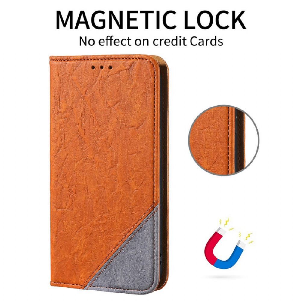 Schutzhülle Für Alcatel 1S / 3L (2024) Flip Case Slant Bicolor Kunstleder