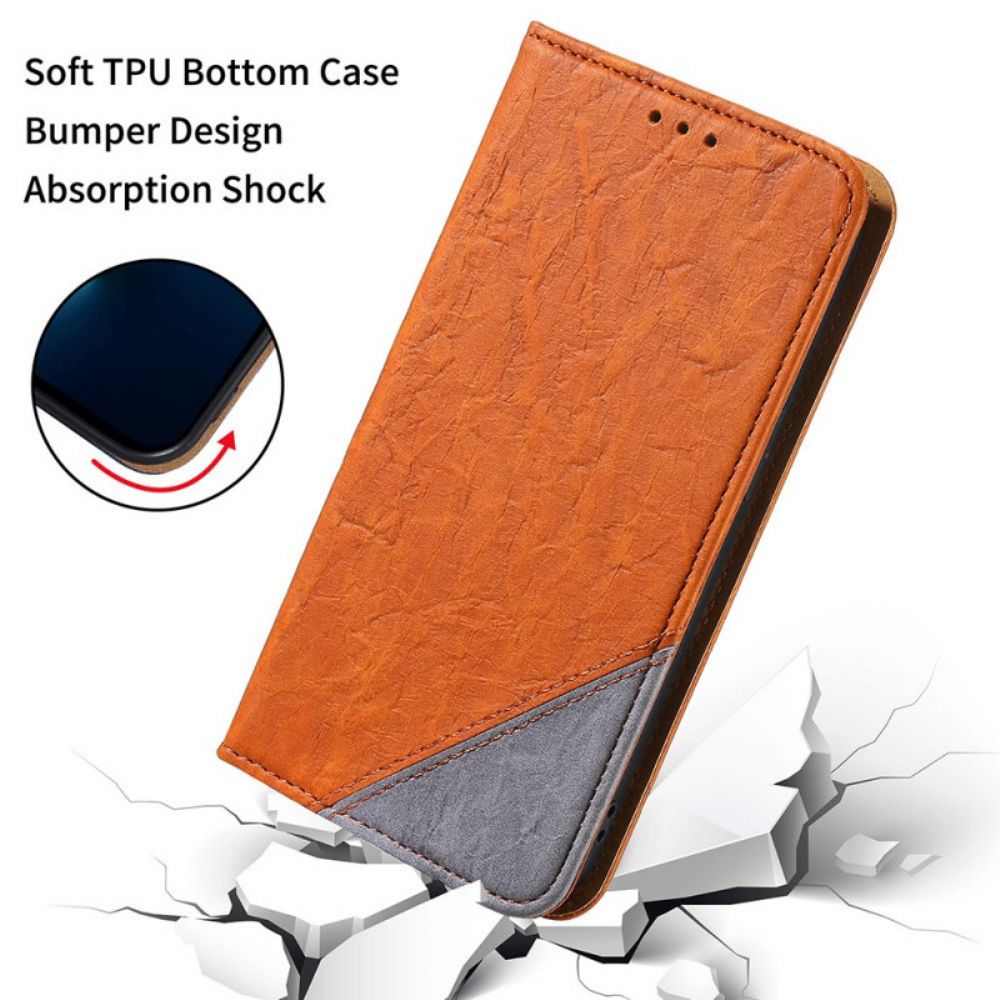 Schutzhülle Für Alcatel 1S / 3L (2024) Flip Case Slant Bicolor Kunstleder