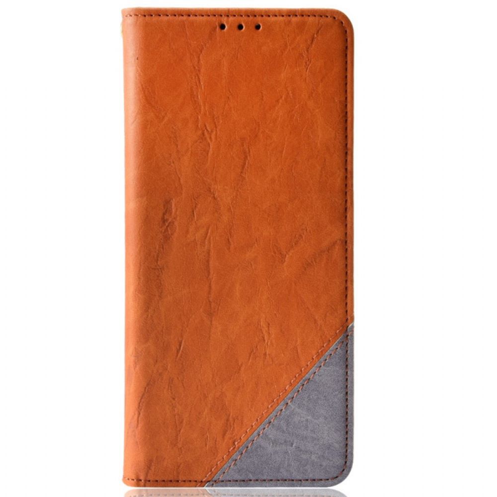 Schutzhülle Für Alcatel 1S / 3L (2024) Flip Case Slant Bicolor Kunstleder