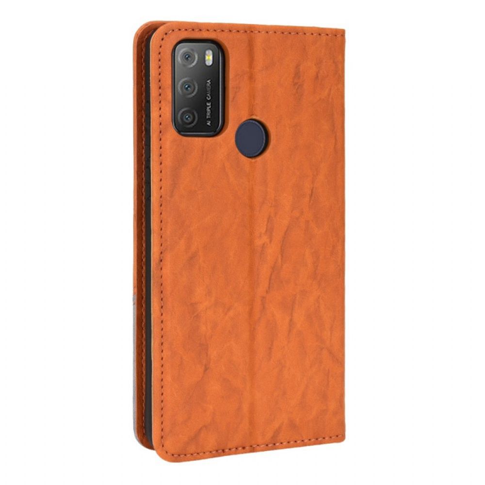 Schutzhülle Für Alcatel 1S / 3L (2024) Flip Case Slant Bicolor Kunstleder