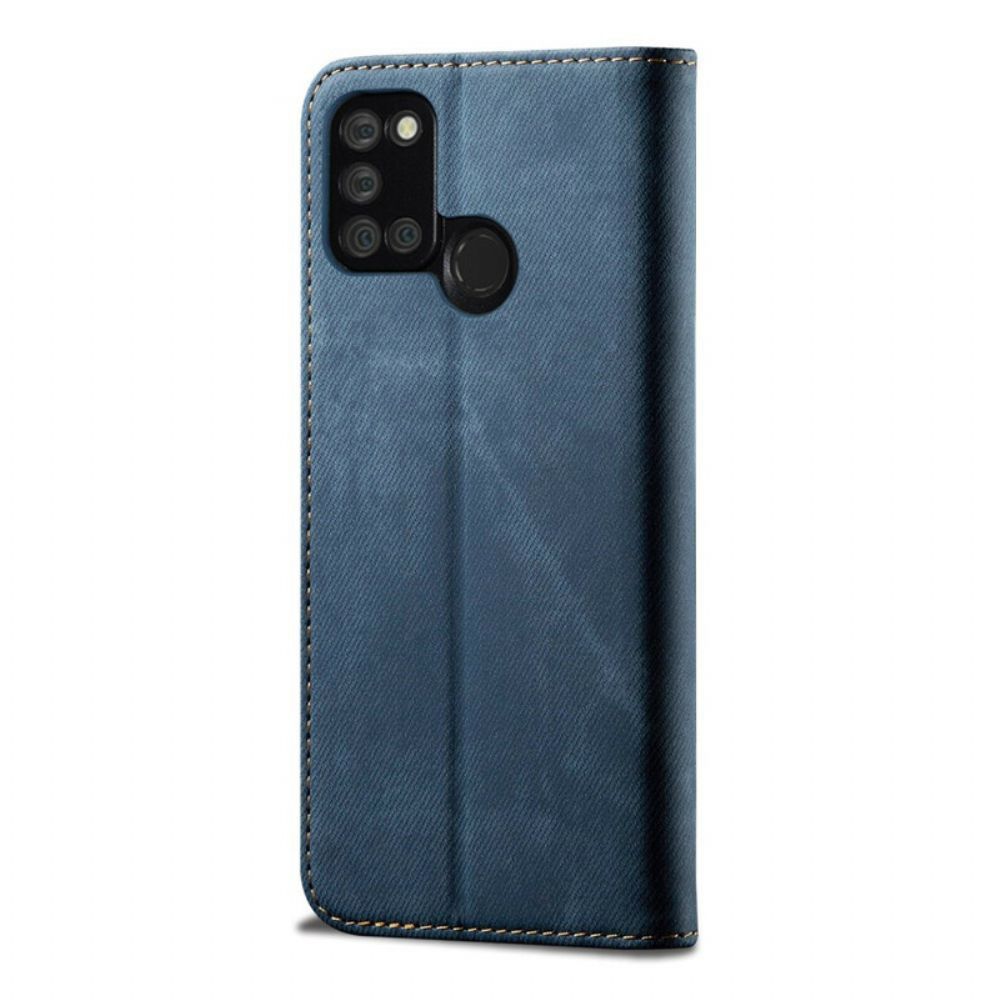 Schutzhülle Für Realme 7i Flip Case Jeansstoff