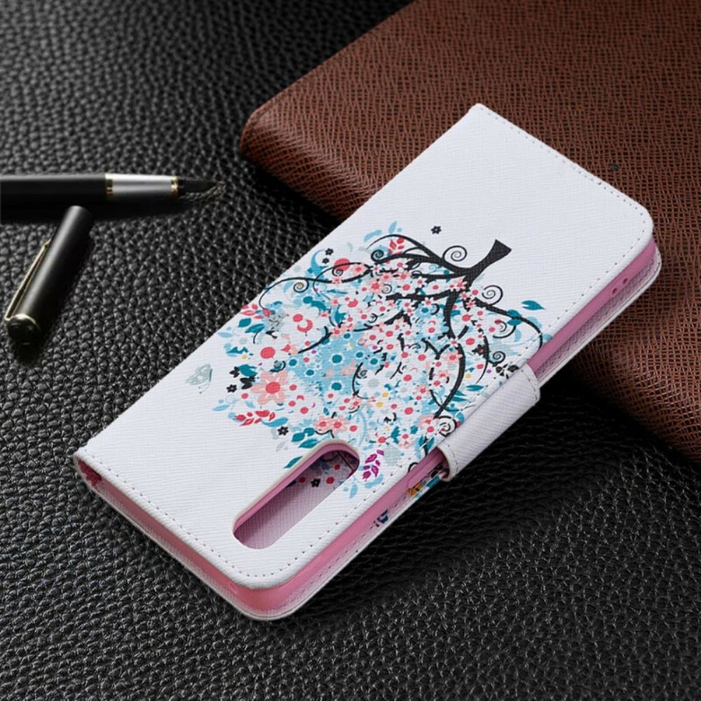 Flip Case Für Oppo Find X2 Neo Blumiger Baum