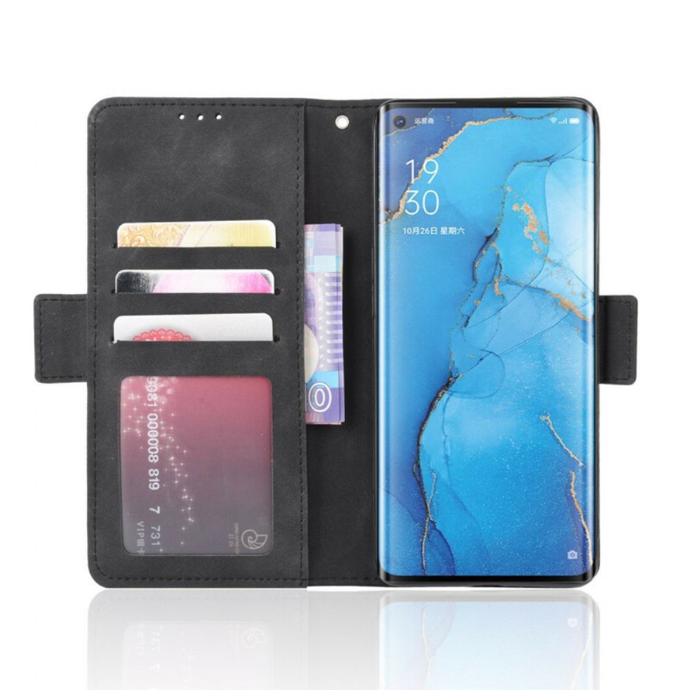 Flip Case Für Oppo Find X2 Neo Erstklassige Multi-karte