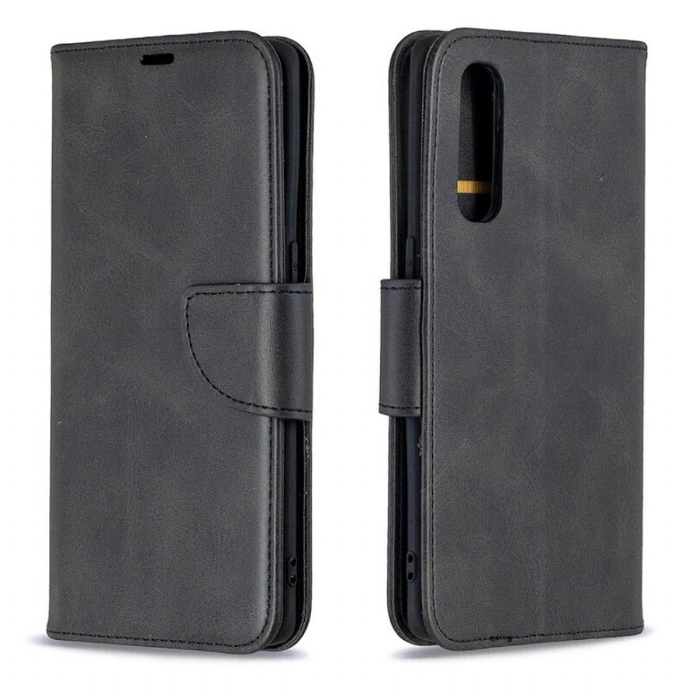 Flip Case Für Oppo Find X2 Neo Flip Case Glatter Schräglappen