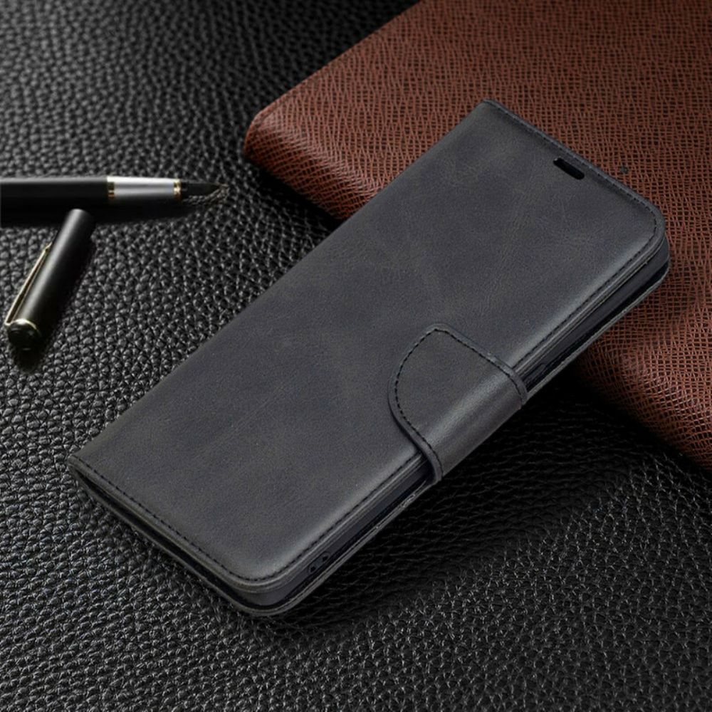 Flip Case Für Oppo Find X2 Neo Flip Case Glatter Schräglappen