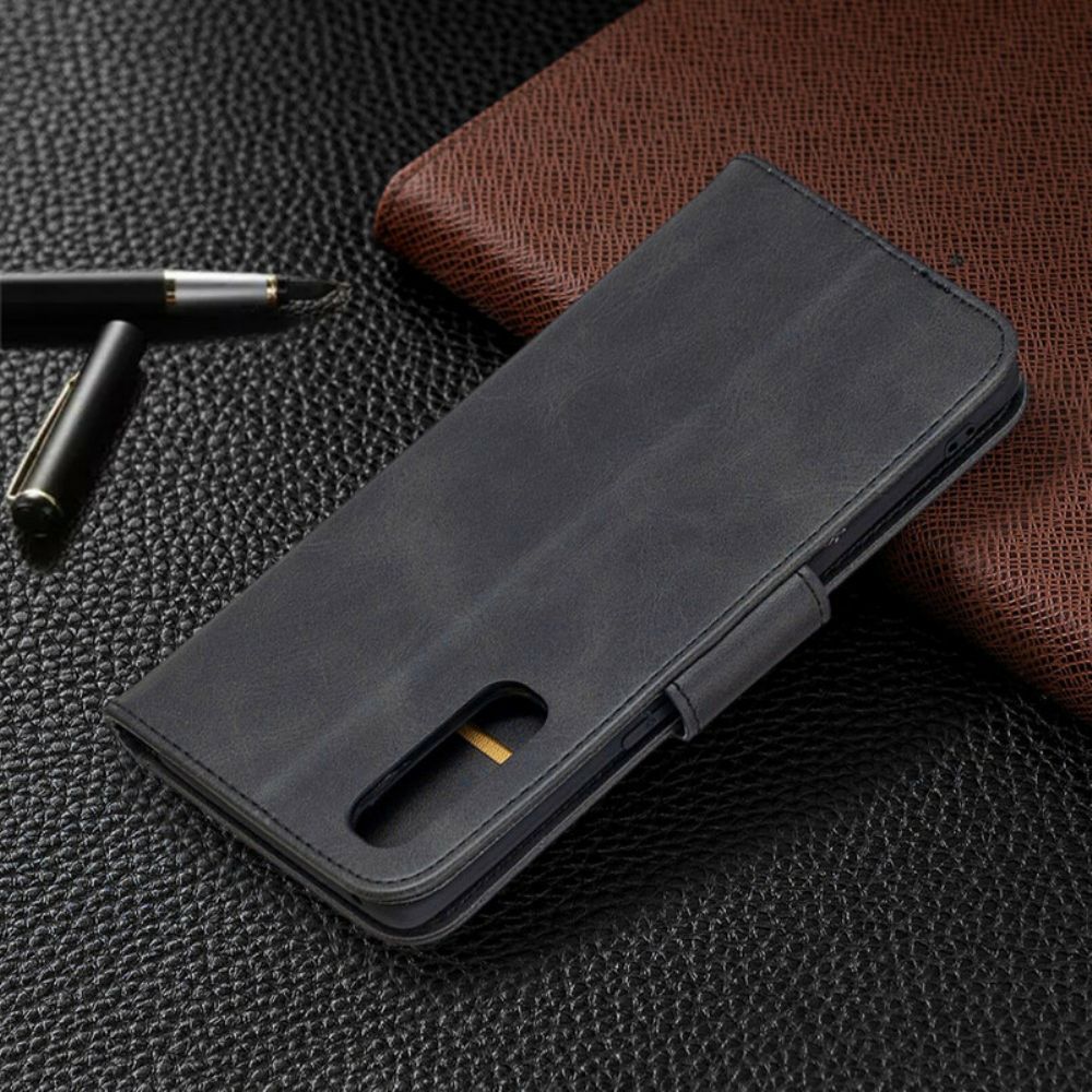 Flip Case Für Oppo Find X2 Neo Flip Case Glatter Schräglappen