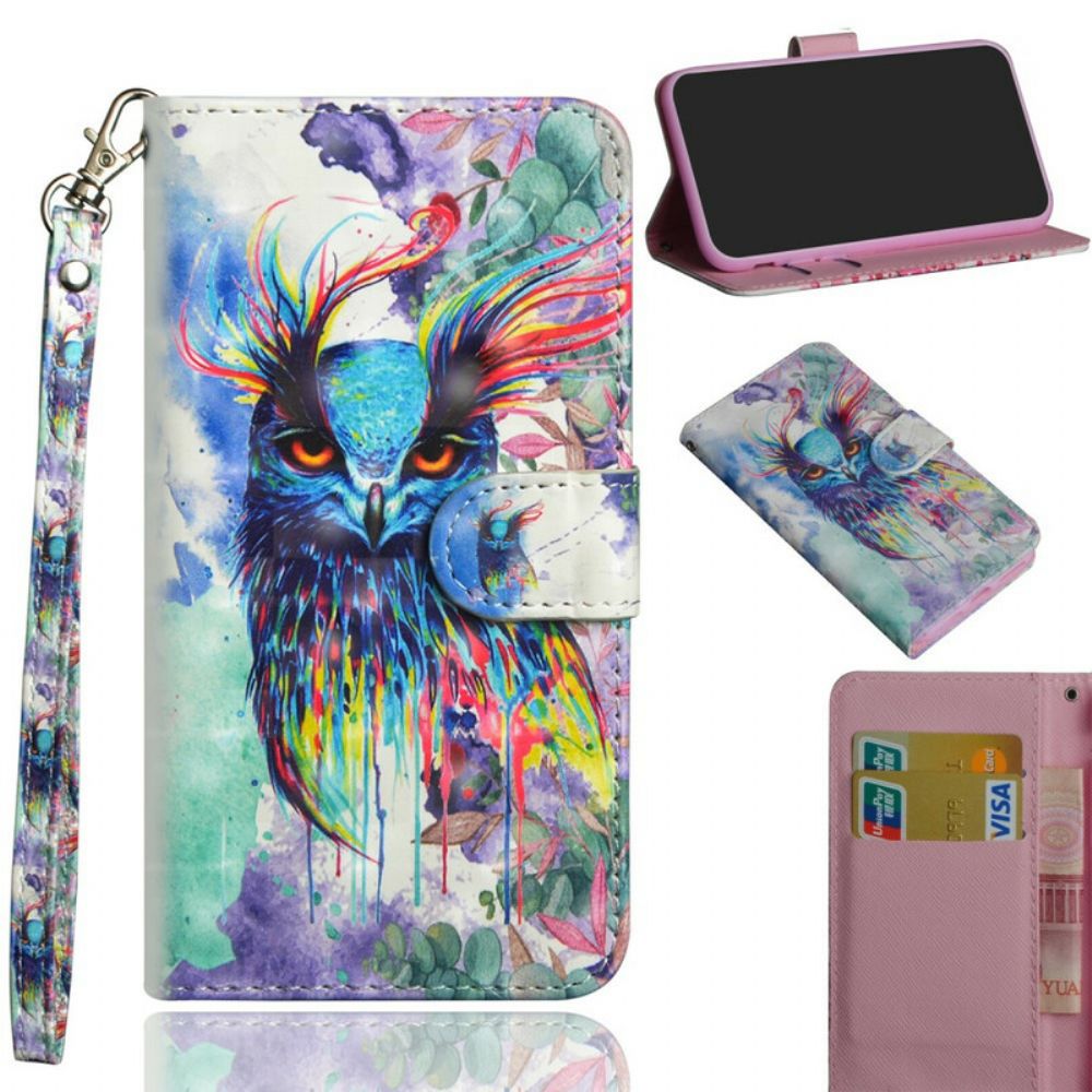 Flip Case Für Samsung Galaxy Note 20 Ultra Aquarell Vogel