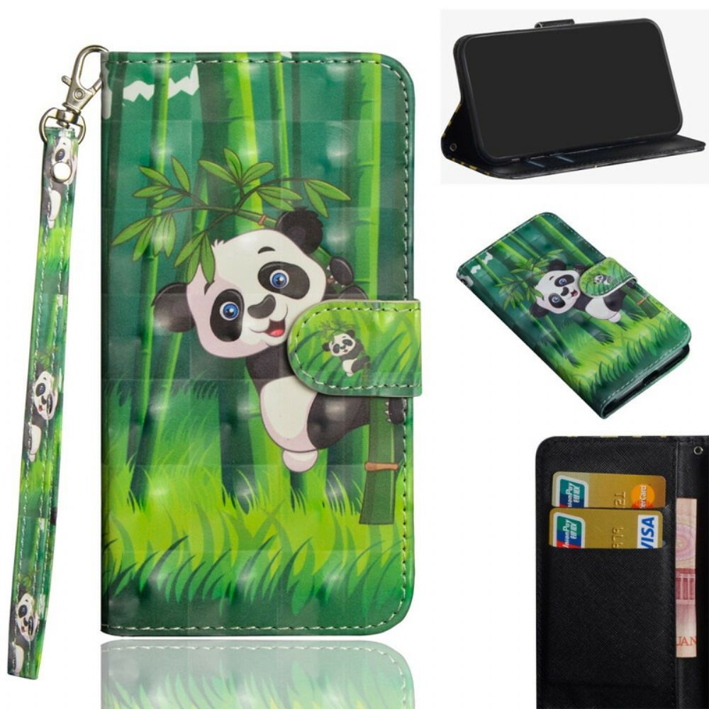 Lederhüllen Für Samsung Galaxy Note 20 Ultra Panda Und Bambus