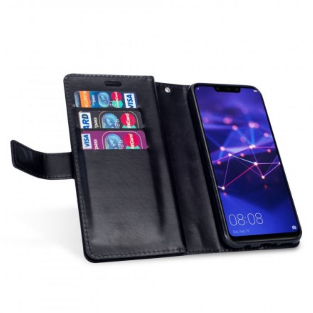 Lederhüllen Für Huawei Mate 20 Lite Brieftasche Mit Lanyard