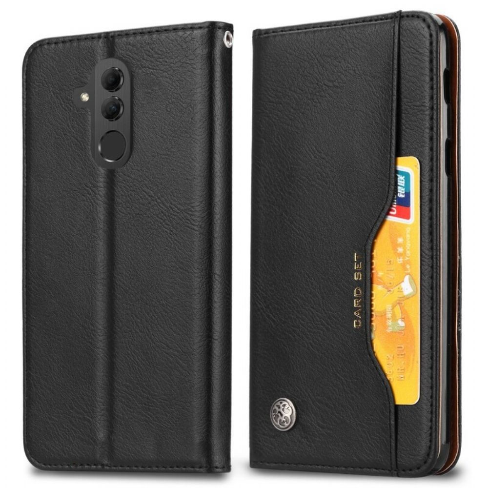 Schutzhülle Für Huawei Mate 20 Lite Flip Case Kartenetui Aus Kunstleder